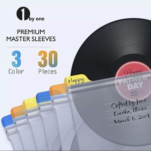 1 by one Anti-static Superior Vinyl Records Inner Sleeves‎ 60 Pack (Brand New)